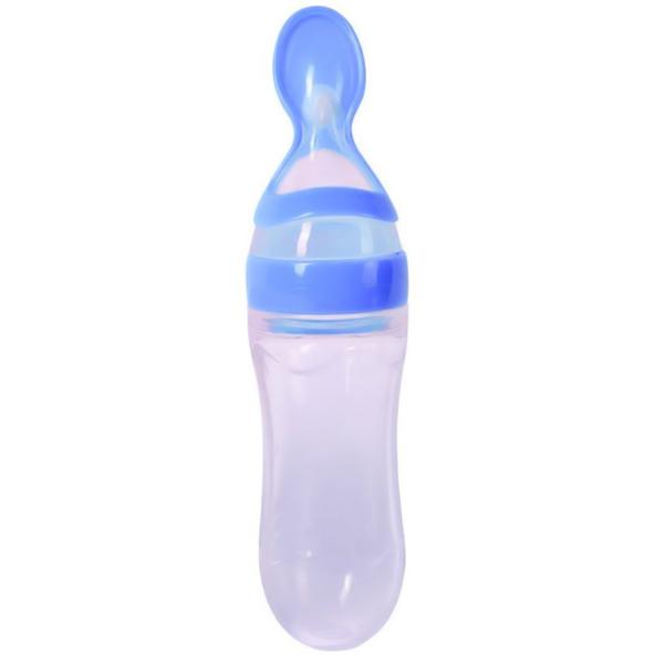 Baby Feeding Combo – Fruit Pacifier & Silicone Spoon Feeder Bottle (BPA-Free)