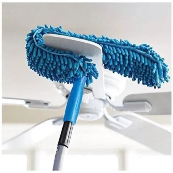 Harroz 3-in-1 Complete Home Cleaning Kit | 360° Triangle Mop, Microfiber Duster & Silicone Cleaning Gloves