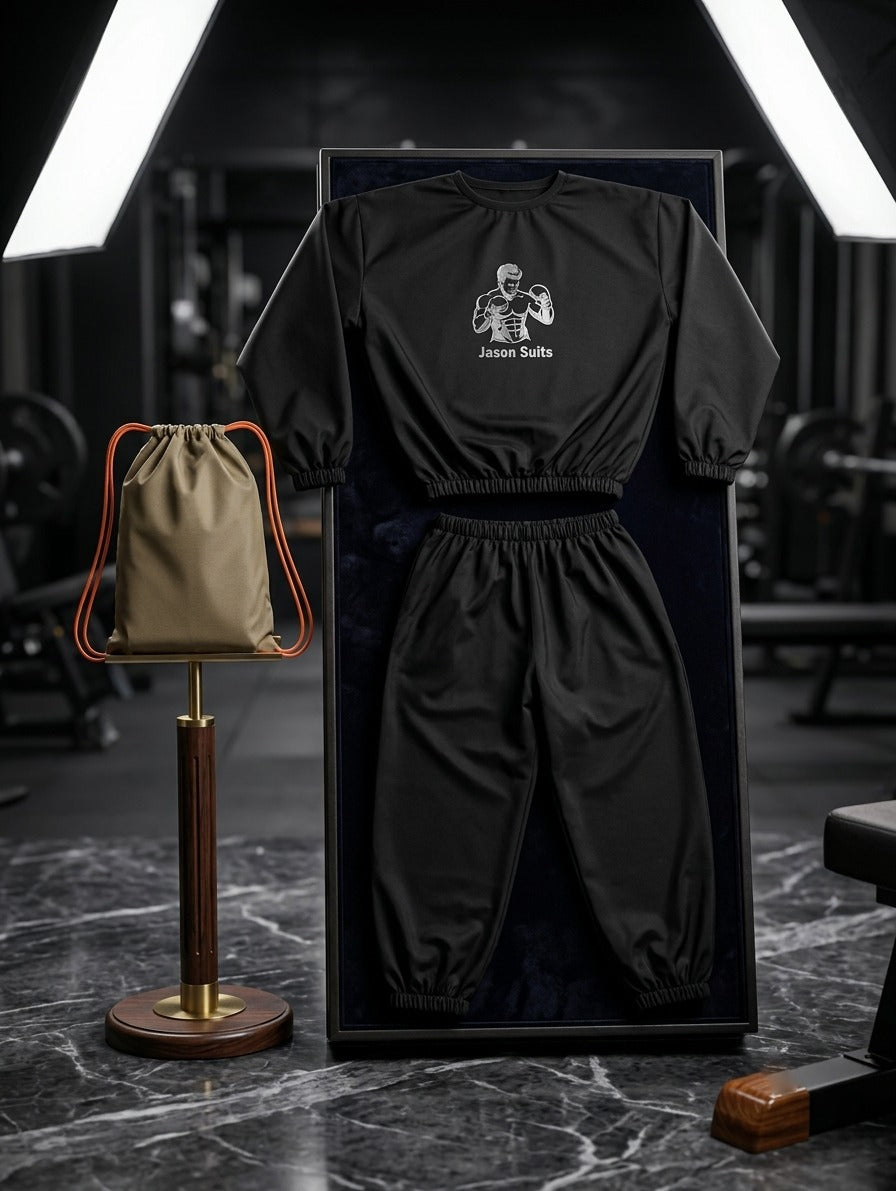 Heavy Duty Sauna Suit Anti-Rip PVC | Sweat Enhancing Workout Suit | Harroz Pakistan