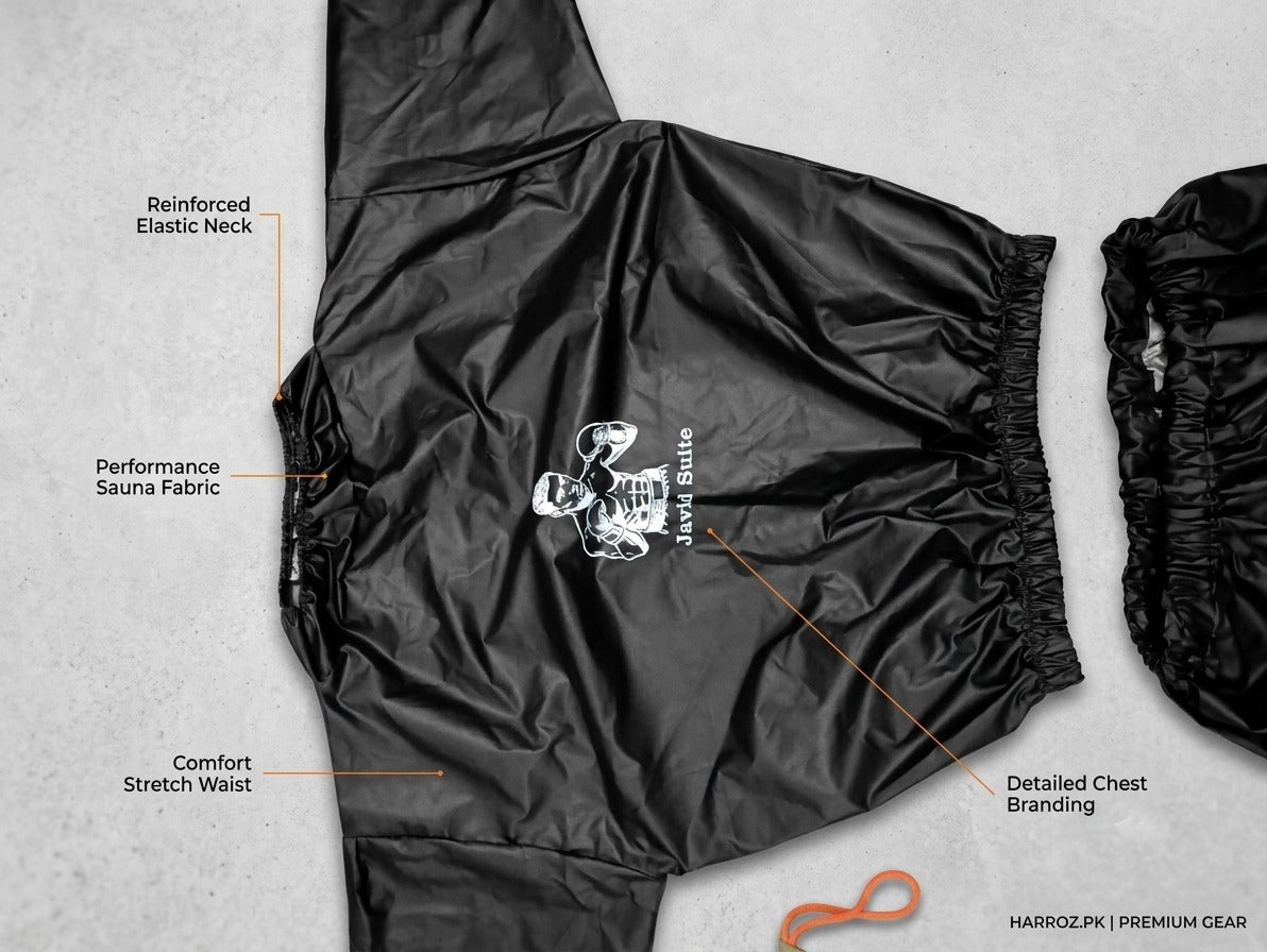Heavy Duty Sauna Suit Anti-Rip PVC | Sweat Enhancing Workout Suit | Harroz Pakistan