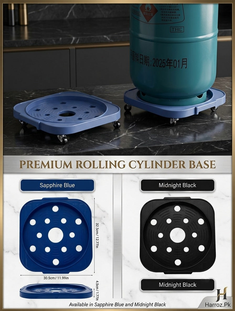 Heavy Duty Gas Cylinder Trolley with Wheels | Movable LPG Cylinder Stand | Harroz Pakistan