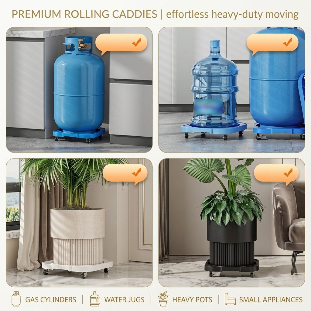 Heavy Duty Gas Cylinder Trolley with Wheels | Movable LPG Cylinder Stand | Harroz Pakistan