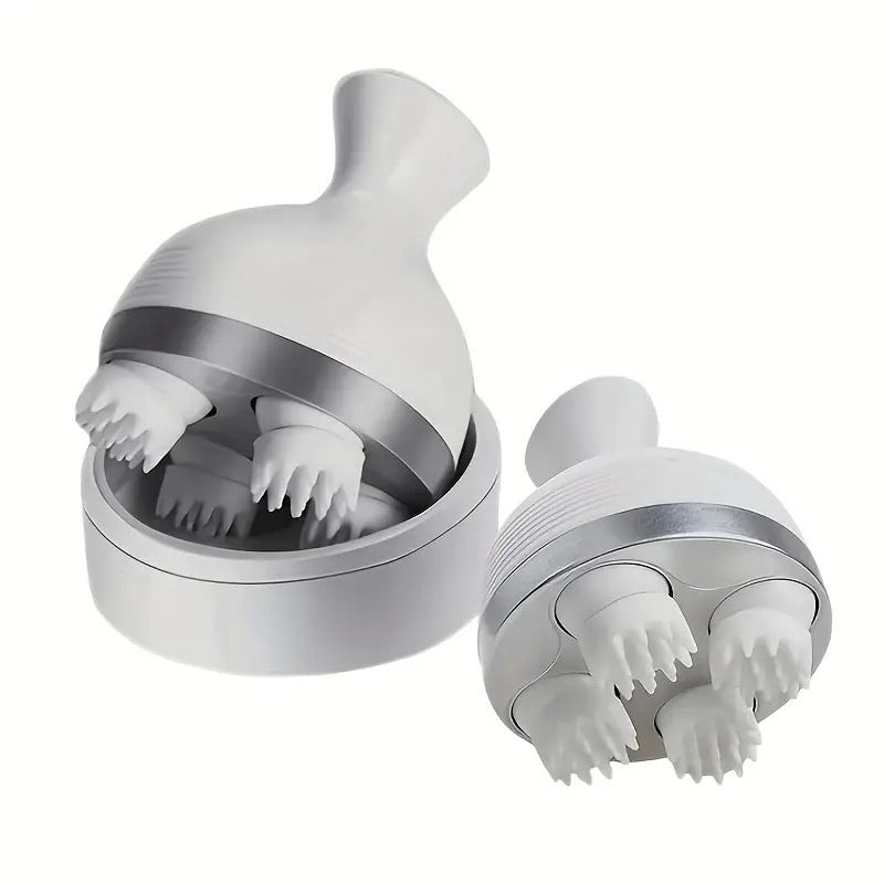 Electric Scalp Massager | 4 Head Rechargeable Full Body Massage Device | Harroz Pakistan