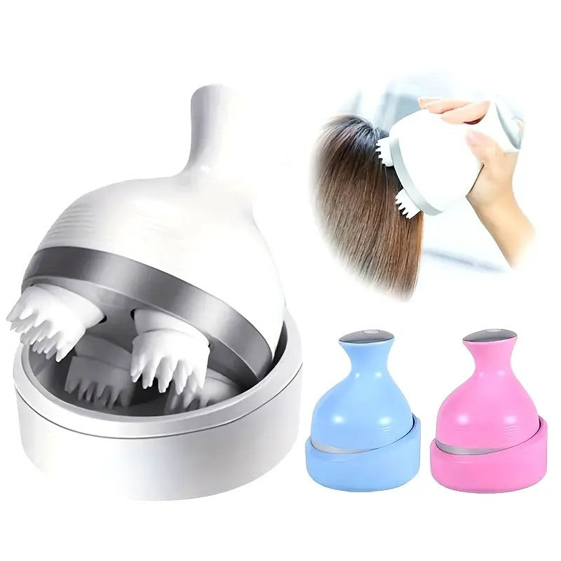 Electric Scalp Massager | 4 Head Rechargeable Full Body Massage Device | Harroz Pakistan