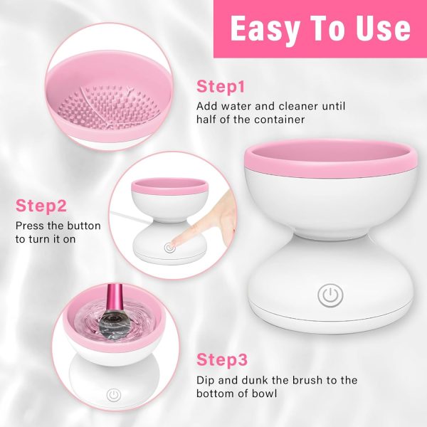 Electric Makeup Brush Cleaner Machine | USB Rechargeable Automatic Brush Washer | Harroz Pakistan