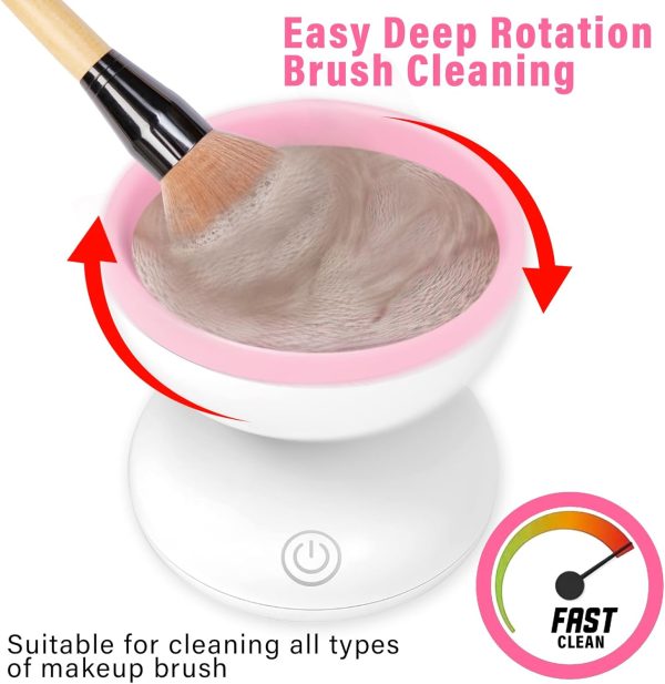 Electric Makeup Brush Cleaner Machine | USB Rechargeable Automatic Brush Washer | Harroz Pakistan
