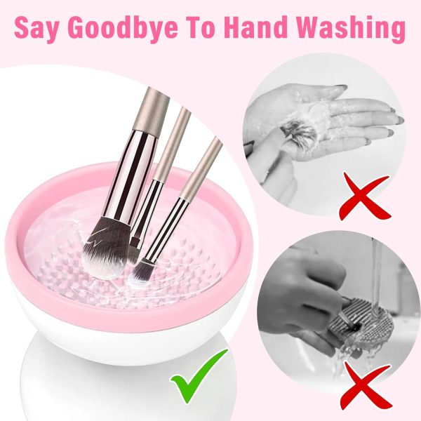Electric Makeup Brush Cleaner Machine | USB Rechargeable Automatic Brush Washer | Harroz Pakistan