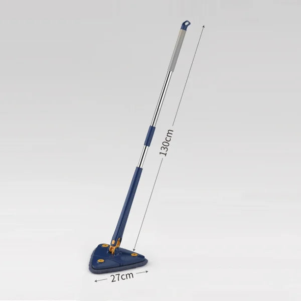 Harroz 3-in-1 Complete Home Cleaning Kit | 360° Triangle Mop, Microfiber Duster & Silicone Cleaning Gloves