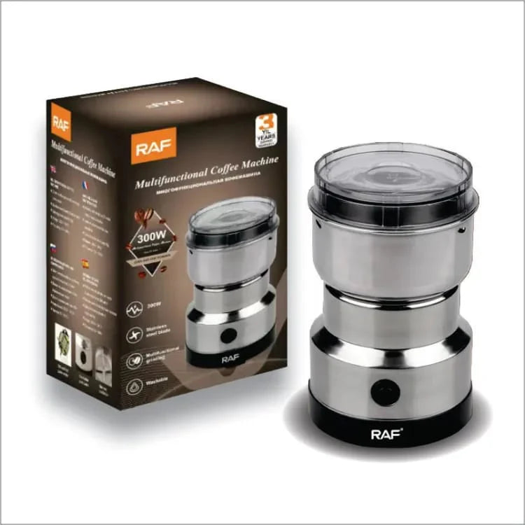 Harroz RAF Stainless Steel Electric Spice & Coffee Grinder | 300W Multi-Purpose Dry Mill