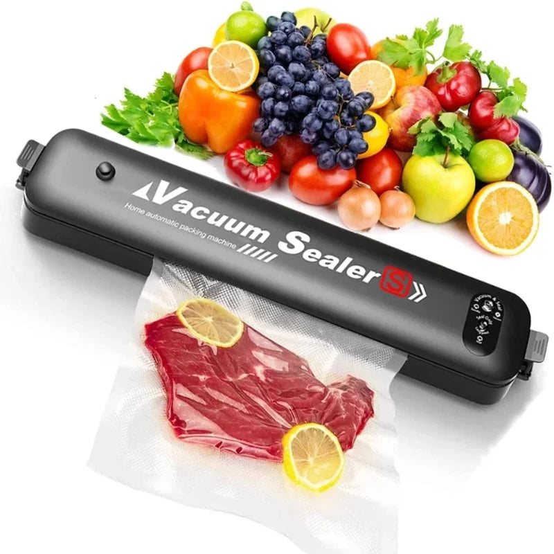 Vacuum Sealer Machine | FREE Delivery | Food Vacuum Sealer with 5 Reusable Bags | Dry & Wet Mode | Harroz